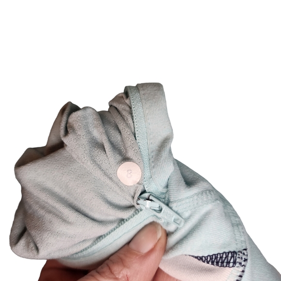 Lululemon In Stride Jacket Heathered Aquamarine / Discover Stripe  Deep Indigo - Picture 13 of 13